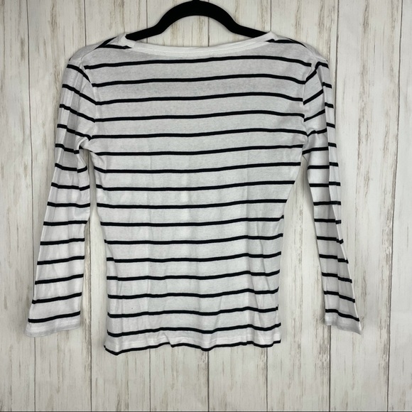 Vince striped white and black tee - Picture 5 of 5
